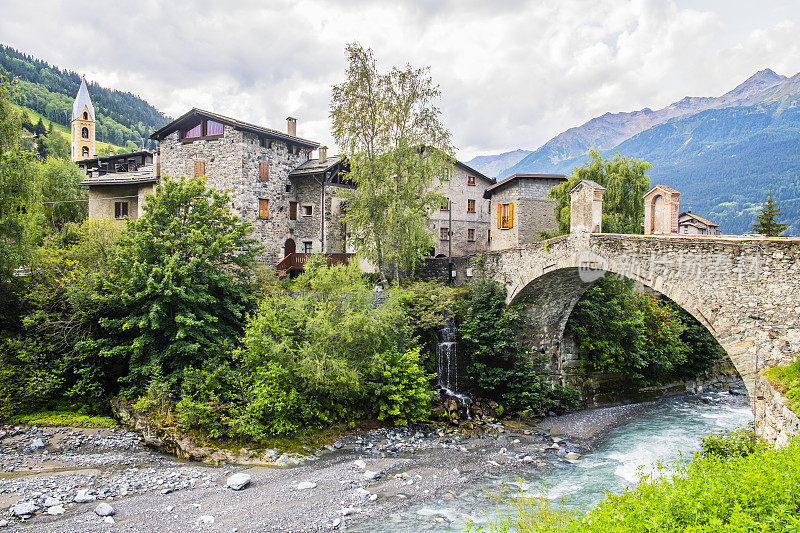 Bormio, Ponte在Combo(意大利Lombardy)